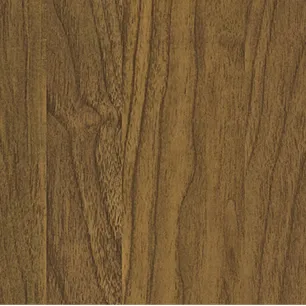 Golden-brown wood grain cabinet panel finish sample