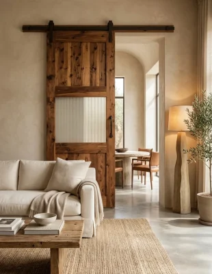 2.Wooden Sliding Door