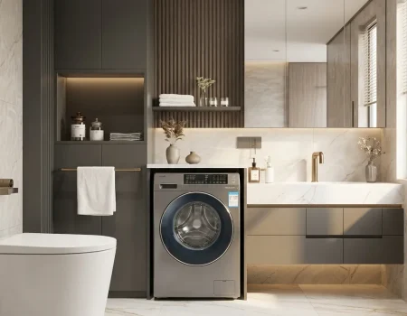 6，Bathroom Laundry Cabinet