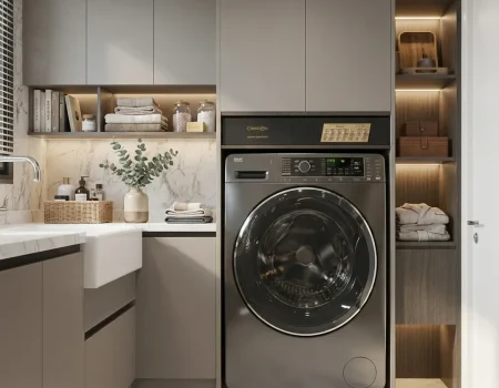 7，Laundry Room Laundry Cabinet