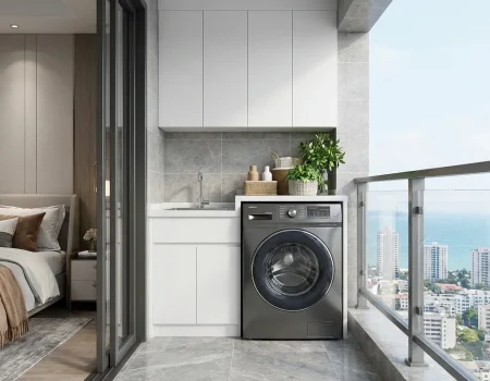 8，Balcony Laundry Cabinet